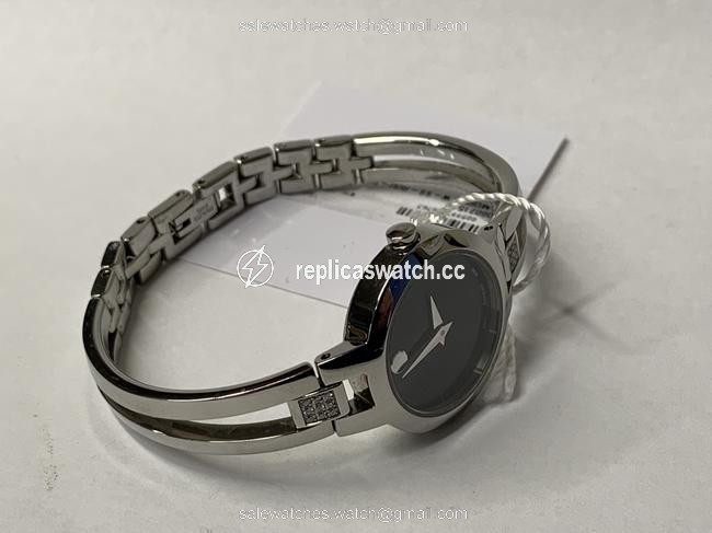 Movado Black/Silver Amorosa Diamond 0607154 Watch Movado Black/Silver Amorosa Diamond 0607154 Watch