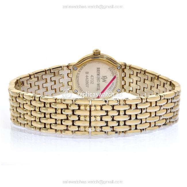 Raymond Weil Yellow 4702 Fidelio 18k Gold Plated Mop Dial Watch Raymond Weil Yellow 4702 Fidelio 18k Gold Plated Mop Dial Watch