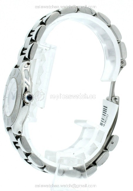 Cartier Silver Must De 21 Steel Round Dress Ref: 1340 Watch Cartier Silver Must De 21 Steel Round Dress Ref: 1340 Watch