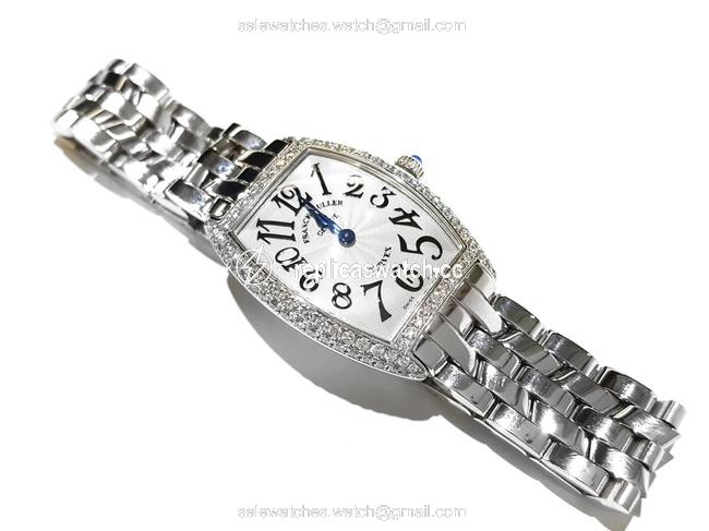 Franck Muller Curvex Ladies Diamond Bezel Stainless Steel 1752 Qz D Watch Franck Muller Curvex Ladies Diamond Bezel Stainless Steel 1752 Qz D Watch
