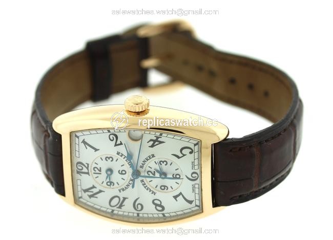 Franck Muller Rose Gold Box Master Banker 2852mb 18k Triple Time with and Papers Watch Franck Muller Rose Gold Box Master Banker 2852mb 18k Triple Time with and Papers Watch