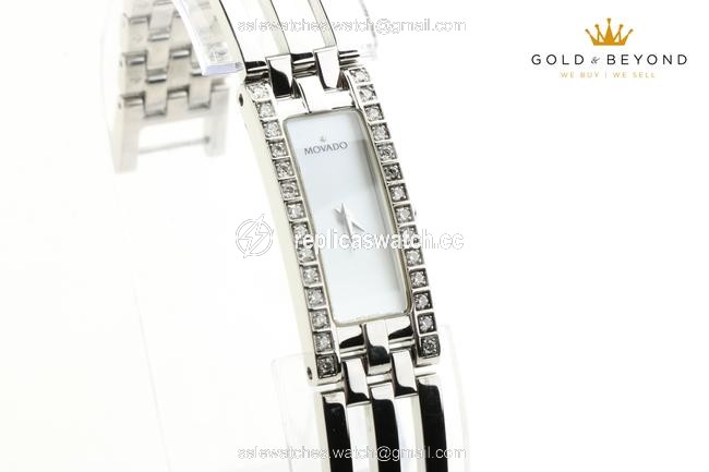 Movado Mop/Steel 14mm Esperanza Diamond 84.h5.1400 Watch Movado Mop/Steel 14mm Esperanza Diamond 84.h5.1400 Watch