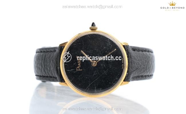 Piaget Black/ Gold Plated Vintage 18kt Electro Watch Piaget Black/ Gold Plated Vintage 18kt Electro Watch