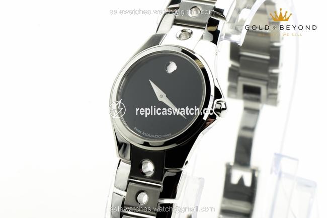 Movado Black/Steel 25mm Valeto Museum Ladies 84 G4 1843 Watch Movado Black/Steel 25mm Valeto Museum Ladies 84 G4 1843 Watch