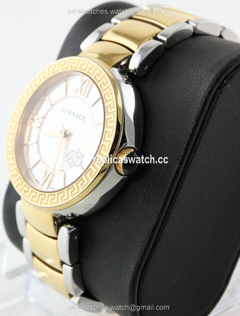 Versace Two Tone Vnc050014 Leda Collection Collection Watch Versace Two Tone Vnc050014 Leda Collection Collection Watch