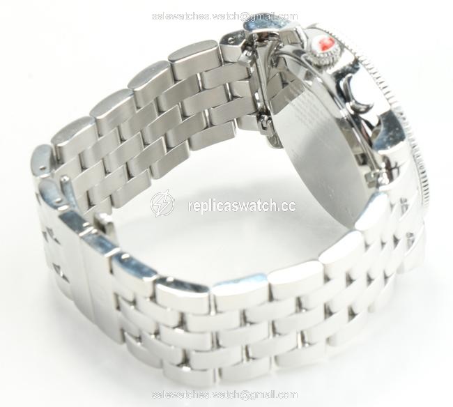 Michele Silver Sport Sail Chronograph Diamond Watch Michele Silver Sport Sail Chronograph Diamond Watch