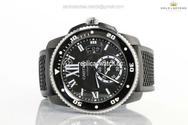 Cartier Black Calibre De Diver 42mm 3729 Watch Cartier Black Calibre De Diver 42mm 3729 Watch