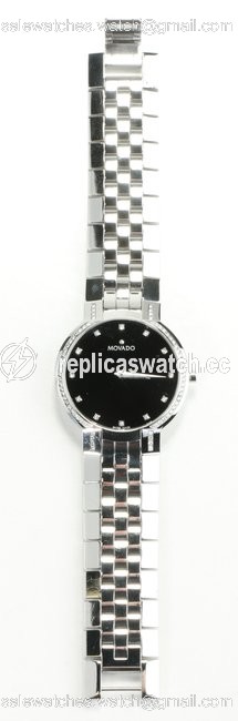 Movado Silver Faceto Diamonds Watch Movado Silver Faceto Diamonds Watch