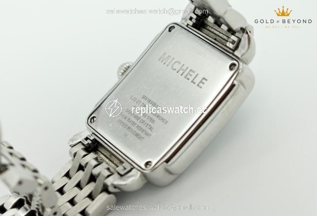 Michele Silver Deco 16 Diamond Dial Mw06v00a0046 Watch Michele Silver Deco 16 Diamond Dial Mw06v00a0046 Watch