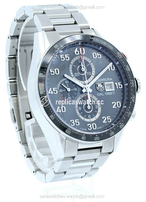 TAG Heuer Navy Carrera Calibre 1887 Chronograph Steel 44mm Watch TAG Heuer Navy Carrera Calibre 1887 Chronograph Steel 44mm Watch