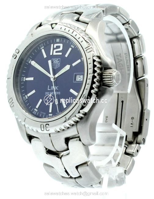 TAG Heuer Blue Men Link 200 Ref: Wt1113-0 Stainless Steel Watch TAG Heuer Blue Men Link 200 Ref: Wt1113-0 Stainless Steel Watch