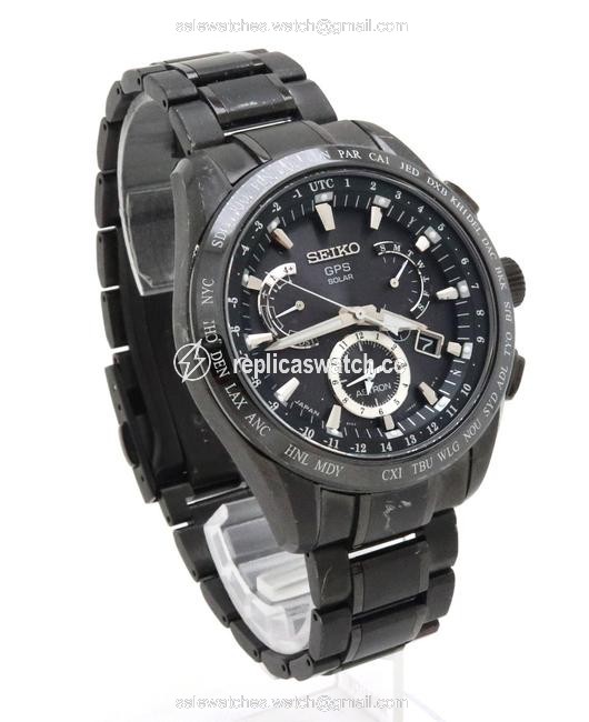 Seiko Solar Astron Gps Radio Wave Black Dial Ceramic Titanium Mens 8x53-0ab0 Sbxb049 Watch Seiko Solar Astron Gps Radio Wave Black Dial Ceramic Titanium Mens 8x53-0ab0 Sbxb049 Watch