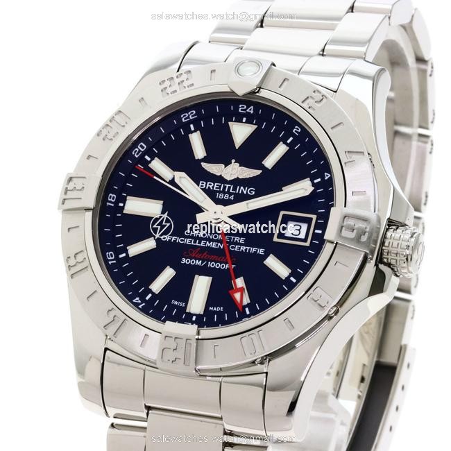 Breitling A32390 Avenger 2 Gmt Stainless Steel Mens Watch Breitling A32390 Avenger 2 Gmt Stainless Steel Mens Watch