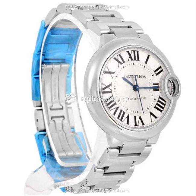 Cartier Baron Blue Stainless Steel Ladies Silver Dial W6920071 Watch Cartier Baron Blue Stainless Steel Ladies Silver Dial W6920071 Watch