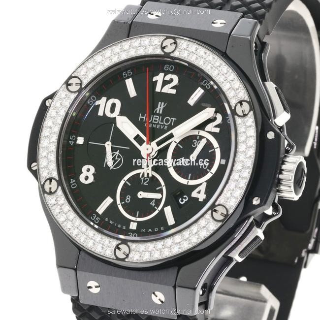 Hublot 301.cv.130.r .1 Big Bang Bezel Diamond Stainless Steel Rubber Men Watch Hublot 301.cv.130.r .1 Big Bang Bezel Diamond Stainless Steel Rubber Men Watch