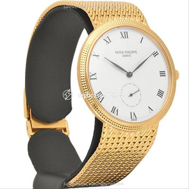 Patek Philippe Calatrava K18 Yellow Gold Mens Manual Winding White Dial 3919 5 Watch Patek Philippe Calatrava K18 Yellow Gold Mens Manual Winding White Dial 3919 5 Watch
