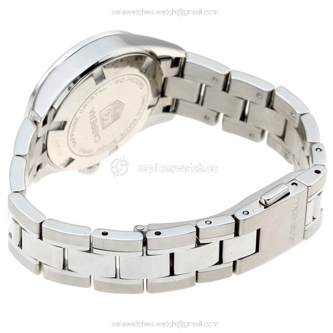 TAG Heuer Carrera Ladies Wv1411 Stainless Steel White Shell 13p Diamond Dial Dh50187 Watch TAG Heuer Carrera Ladies Wv1411 Stainless Steel White Shell 13p Diamond Dial Dh50187 Watch