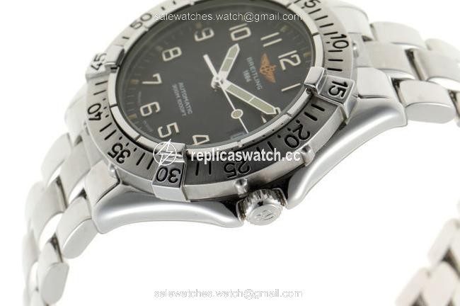 Breitling Colt A17035 Black Dial Stainless Steel Watch Breitling Colt A17035 Black Dial Stainless Steel Watch