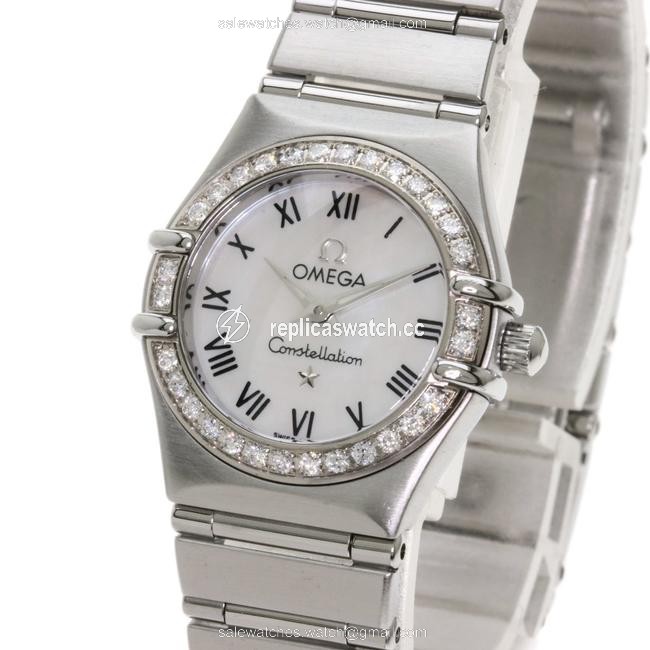 Omega Constellation Diamond Bezel Stainless Steel Ss Ladies Watch Omega Constellation Diamond Bezel Stainless Steel Ss Ladies Watch