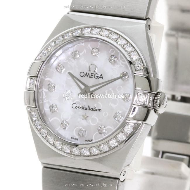 Omega 123.15.24.60.55.005 Constellation Bezel Diamond Stainless Steel Ladies Watch Omega 123.15.24.60.55.005 Constellation Bezel Diamond Stainless Steel Ladies Watch