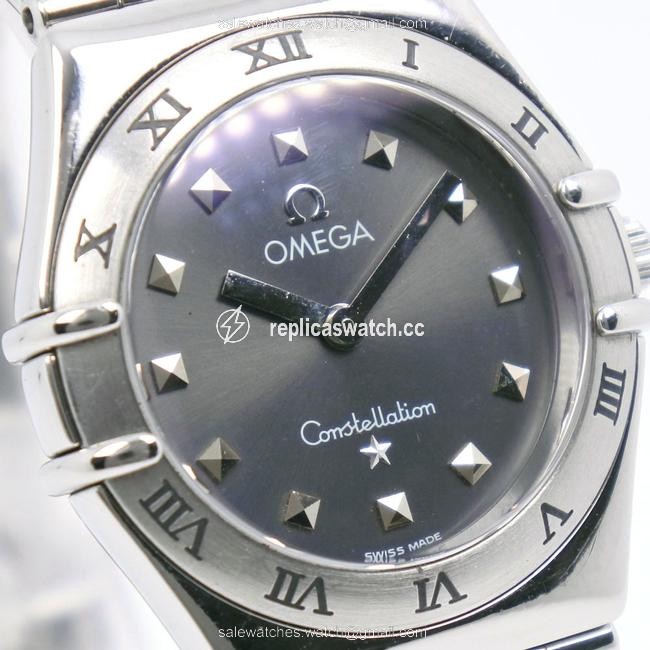 Omega Constellation Mini My Choice 1561.51 Stainless Steel Quartz Ladies Gray Dial Clock Watch Omega Constellation Mini My Choice 1561.51 Stainless Steel Quartz Ladies Gray Dial Clock Watch