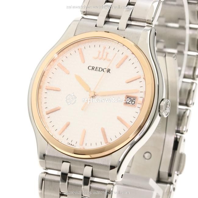 Seiko Gcaz056 8j86-7a00 Credor Signo 130th Anniversary Model Stainless Steel K18pg Mens Watch Seiko Gcaz056 8j86-7a00 Credor Signo 130th Anniversary Model Stainless Steel K18pg Mens Watch