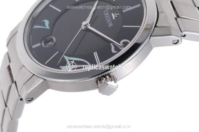 Seiko Credor Node Gcbw989 4l75-00c0 Black Dial Stainless Steel Watch Seiko Credor Node Gcbw989 4l75-00c0 Black Dial Stainless Steel Watch