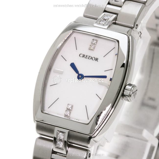 Seiko Gswe961 5a70-0af0 Credor Signo Aqua Stainless Steel Ladies Watch Seiko Gswe961 5a70-0af0 Credor Signo Aqua Stainless Steel Ladies Watch