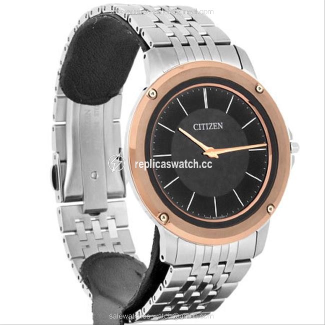 Citizen Solar Eco-drive One Stainless Steel Mens Black Dial Ar5055-58e Watch Citizen Solar Eco-drive One Stainless Steel Mens Black Dial Ar5055-58e Watch