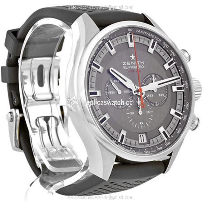 Zenith El Primero Sport Chronograph Stainless Steel Mens Gray Dial Back Scale 03.2280.400 / 91.r576 Watch Zenith El Primero Sport Chronograph Stainless Steel Mens Gray Dial Back Scale 03.2280.400 / 91.r576 Watch