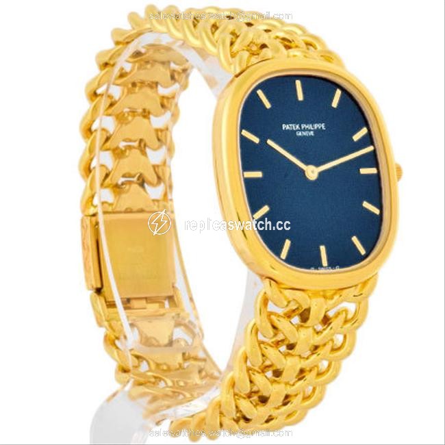 Patek Philippe Ellipse Golden K18 Yellow Gold Mens Navy Dial 3738 119 Watch Patek Philippe Ellipse Golden K18 Yellow Gold Mens Navy Dial 3738 119 Watch