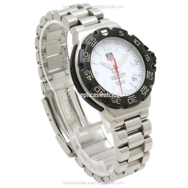 TAG Heuer Formula 1 White Dial Stainless Steel Rubber Ladies Quartz Wac1211 Watch TAG Heuer Formula 1 White Dial Stainless Steel Rubber Ladies Quartz Wac1211 Watch