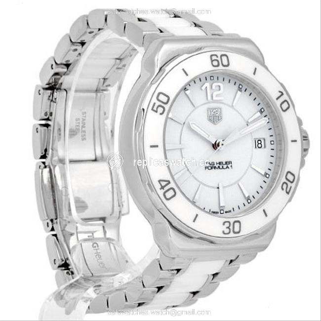TAG Heuer Formula 1 Stainless Steel Ceramic Ladies White Dial Wah1211.ba0861 Watch TAG Heuer Formula 1 Stainless Steel Ceramic Ladies White Dial Wah1211.ba0861 Watch