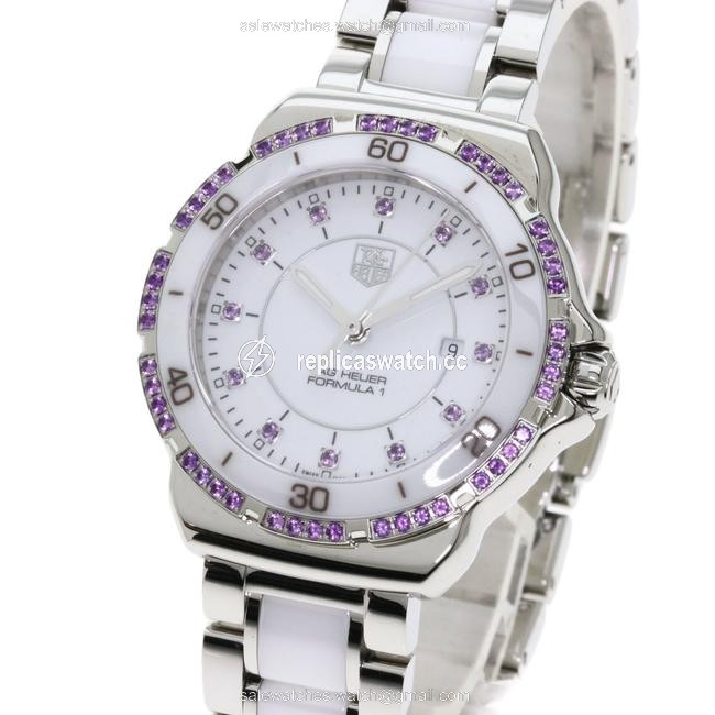 TAG Heuer Wah1318 Formula 1 Amethyst Stainless Steel Ceramic Ladies Watch TAG Heuer Wah1318 Formula 1 Amethyst Stainless Steel Ceramic Ladies Watch