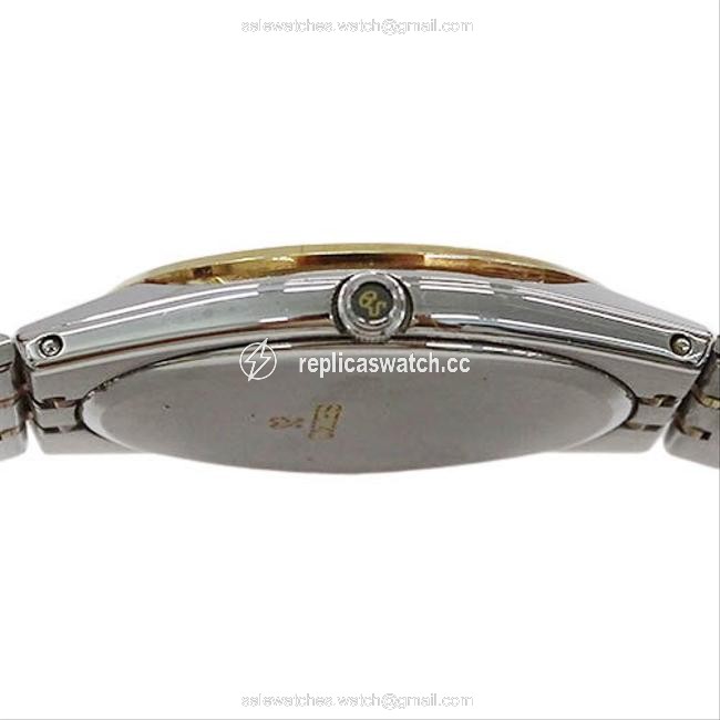 Seiko Grand Grand 9587-8000 18kt Bezel Quartz Date Mens Watch Seiko Grand Grand 9587-8000 18kt Bezel Quartz Date Mens Watch