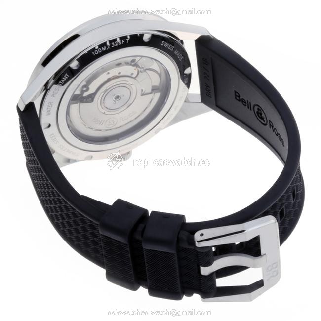 Bell & Ross Vintage Sports Heritage Mens Br123-93 Stainless Steel Black Dial Watch Bell & Ross Vintage Sports Heritage Mens Br123-93 Stainless Steel Black Dial Watch
