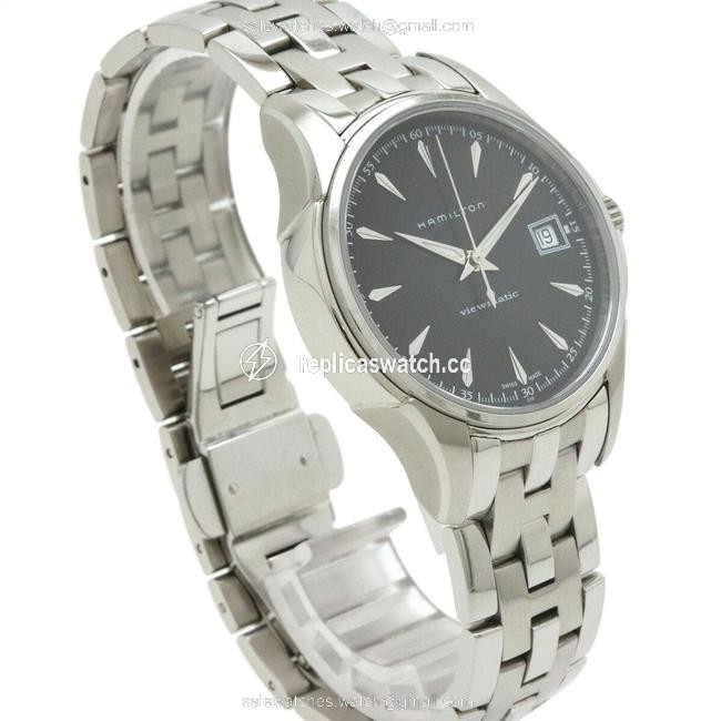 Hamilton Jazzmaster Beaumatic Date Black Dial Stainless Steel See-through Back Mens H324550 Watch Hamilton Jazzmaster Beaumatic Date Black Dial Stainless Steel See-through Back Mens H324550 Watch