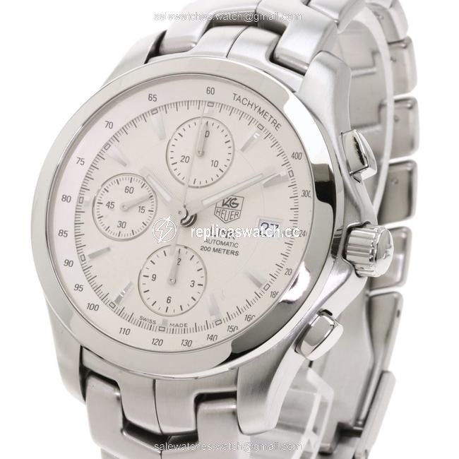 TAG Heuer Cjf2111 Link Chrono Stainless Steel Men Watch TAG Heuer Cjf2111 Link Chrono Stainless Steel Men Watch