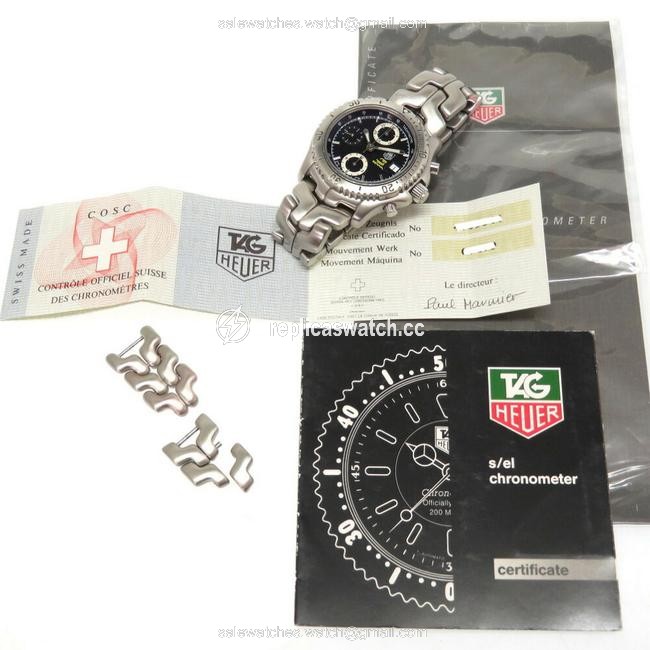 TAG Heuer Link Ayrton Senna Model Chronograph Ct5114 Self-winding Stainless Steel Black Dial Mens Watch TAG Heuer Link Ayrton Senna Model Chronograph Ct5114 Self-winding Stainless Steel Black Dial Mens Watch