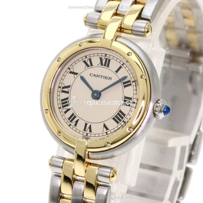 Cartier Panth?:re Round Sm 2row Stainless Steel K18yg Ladies Watch Cartier Panth?:re Round Sm 2row Stainless Steel K18yg Ladies Watch