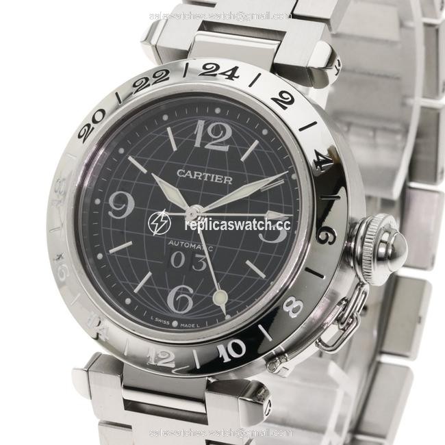 Cartier W31049m7 Pasha C Meridian Gmt Stainless Steel Boys Watch Cartier W31049m7 Pasha C Meridian Gmt Stainless Steel Boys Watch