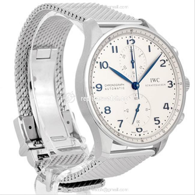 IWC International Company Portugieser Chronograph Stainless Steel Mens Silver Dial Iw371446 Watch IWC International Company Portugieser Chronograph Stainless Steel Mens Silver Dial Iw371446 Watch