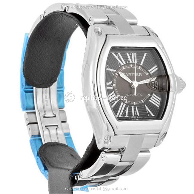 Cartier Roadster Lm Mens Stainless Steel Black Dial W62041v3 Watch Cartier Roadster Lm Mens Stainless Steel Black Dial W62041v3 Watch