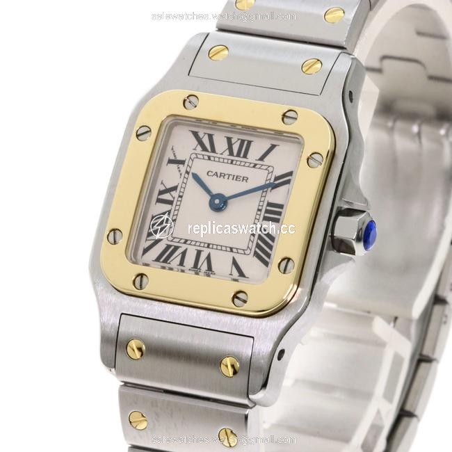 Cartier W20012c4 Santos Galve Sm Stainless Steel K18yg Ladies Watch Cartier W20012c4 Santos Galve Sm Stainless Steel K18yg Ladies Watch