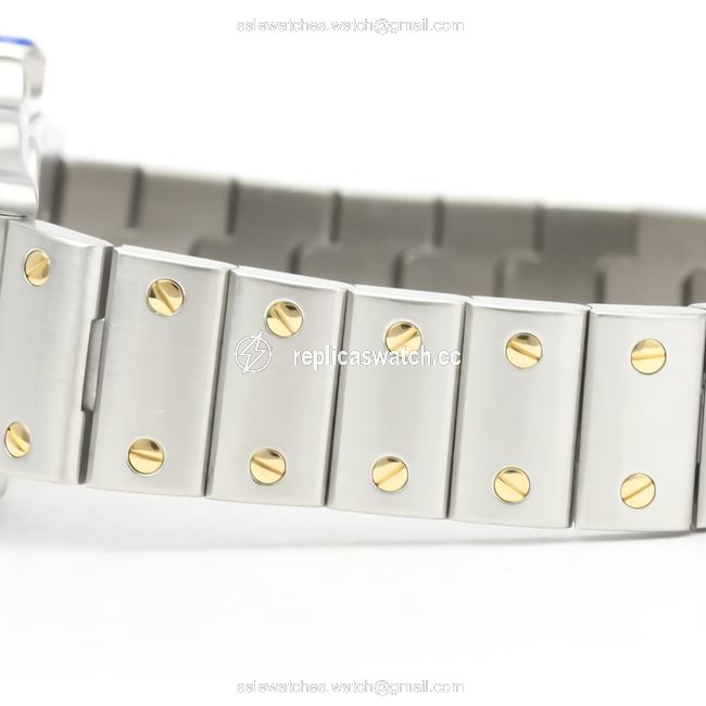 Cartier Santos Galbee Quartz Stainless Steel Yellow Gold (18k) Womens Dress W20012c4 Watch Cartier Santos Galbee Quartz Stainless Steel Yellow Gold (18k) Womens Dress W20012c4 Watch