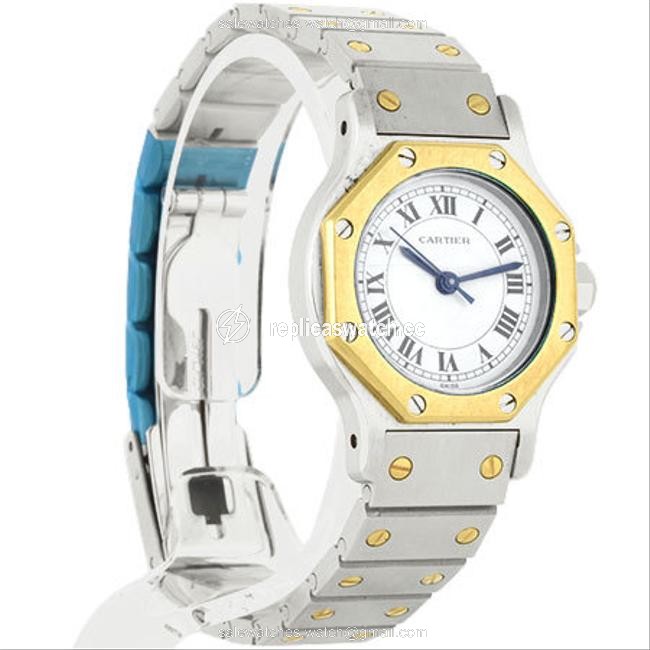 Cartier Santos Rondo Octagon Sm Stainless Steel X K18 Yellow Gold Ladies White Dial 82037288 Watch Cartier Santos Rondo Octagon Sm Stainless Steel X K18 Yellow Gold Ladies White Dial 82037288 Watch