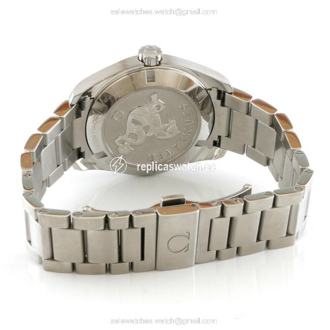 Omega Stainless Steel 150m Aqua Terra Gray Mens Watch Omega Stainless Steel 150m Aqua Terra Gray Mens Watch