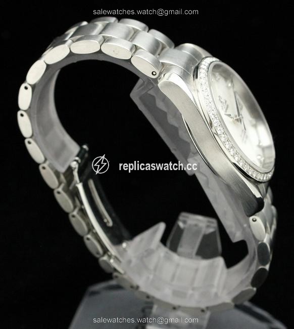 Omega Seamaster Aqua Terra 36mm Diamond Bezel D 11p Shell Dial 2509.75 2509 75 Watch Omega Seamaster Aqua Terra 36mm Diamond Bezel D 11p Shell Dial 2509.75 2509 75 Watch