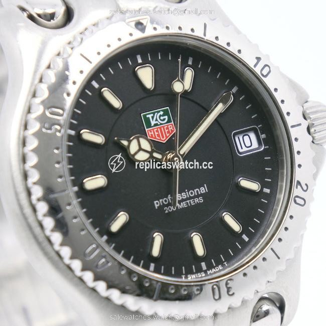 TAG Heuer Cell Wg1214-k0 Stainless Steel Quartz Boys Black Dial Watch TAG Heuer Cell Wg1214-k0 Stainless Steel Quartz Boys Black Dial Watch