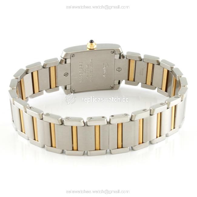 Cartier Tank Francaise Ladies Stainless Steel K18 Gold Watch Cartier Tank Francaise Ladies Stainless Steel K18 Gold Watch